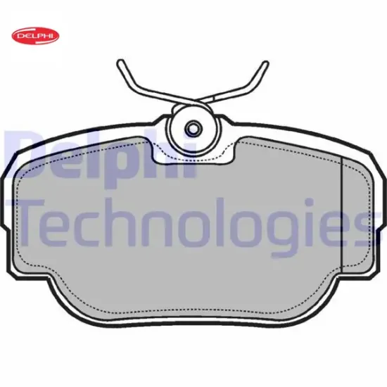 Fren balatası arka discovery. Range 94 lp914 delphı resmi