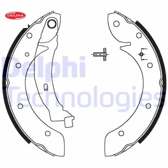 Fren pabucu arka cıtroen berlingo. Berlingo multispace. Xsara picasso / peugeot partner. Ranch 07/96 ls1716 delphı resmi