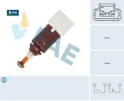 Fren müşürü renault megane ıı 02 clıo ııı 05 kangoo ıı 08 modus 04 sc nıc ıı 04 08 4 fiş beyaz 8200168238/ a4155450009/ 4419587 resmi
