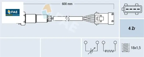 Oksijen sensörü 106-206-207-208-306-308-405-406-508-2008-3008-5008-partner-berlıngo-rzc- c3-c4-c5-ds 1618.V3/ 1628.7s/ 9628447980/ 1628.9w resmi