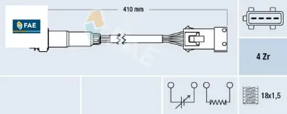 Oksijen sensörü ön 4fişli astra g-astra h-ınsıgnıa a-vectra b-c-merıva a-antara-captıva-aveo-c2- c3- 93185456/ 1628.Ny/ 1618.R0/ 8200052063 resmi