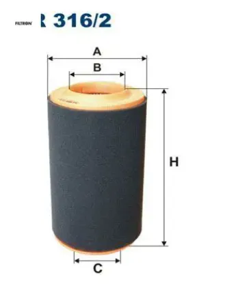 Hava filtresi ducato 06> 2.0d mtj 2.2d mtj 2.3d mtj 3.0d mtj psa boxer ııı 06> jumper 06> 2.0-2 .2-2 1444.Sf/ 1354884080/ 1359644080 resmi