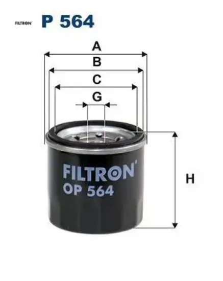 Yağ filtresi opel agıla b 1.0l 1.2l / chevrolet kalos. Aveo. Matız. Spark 1.0l 1.2l 03- / suzukı swı 95599746/ 96565412/ 93193705/ 16510814 resmi