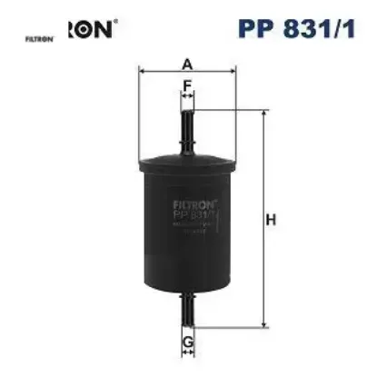 Yakıt filtresi clıo-espace-kangoo-laguna-megane-twıngo-trafıc-partner- berlıngo-expert-206-306-307-4 1567.A5/ 7700845961/ 16400jd51a resmi