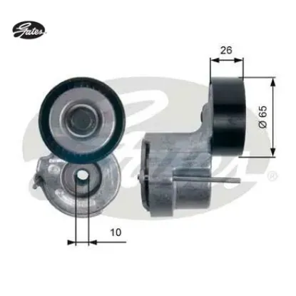 Alternatör rulmanı kütüklü  astra h-vectra c-zafıra 1.9 cdtı t39174 gates resmi