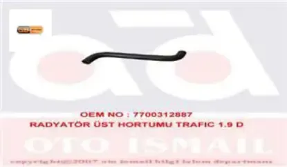 1770 radyatör üst hortumu trafıc 1.9 d 7700312887 resmi