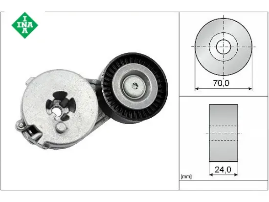 Gergi rulmanı v kayışı    a4-a5-q5-exeo-amarok 06h903133f/ 06h903133g resmi