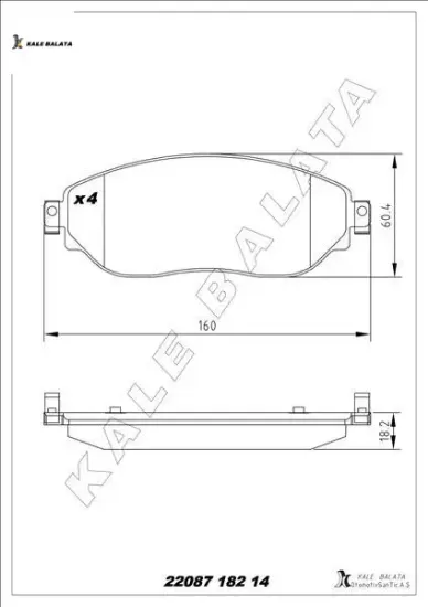 Ön fren balata trafıc ııı 15 vıvaro b 15 410608638r/ 410601073r/ 4423332 resmi