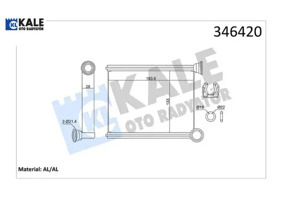 Kalorifer radyatörü clıo ıv-logan ıı 13 271153553r resmi