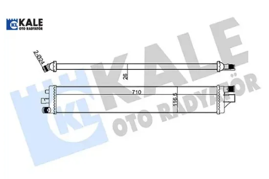 Turbo radyatörü ıntercooler nv400-movano b-master ııı lt 2.3cdtı 10 ilave soğutucu at-mt 214c10001r/ 93168915/ 2147000q0a resmi