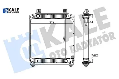 Radyatör karsan atak euro 5 mb1 cxl [brazıng] kr.cxl01.113.A0010 resmi