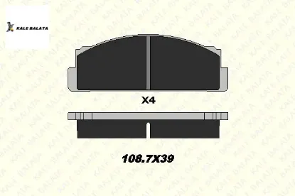 Ön fren balatası m131 4434816/ 3316 resmi