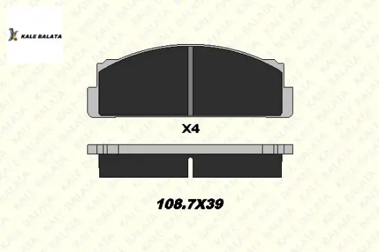 Ön fren balatası m131 4434816/ 3316 resmi