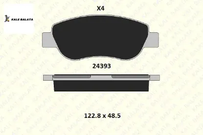 Ön fren balatası doblo 01-> albea palıo 96-> gdb1588/ 71738158 resmi