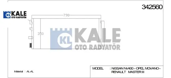 Klima radyatörü master ııı-movano 2.3dcı 4419449/ 93197529/ 921005824r/ resmi