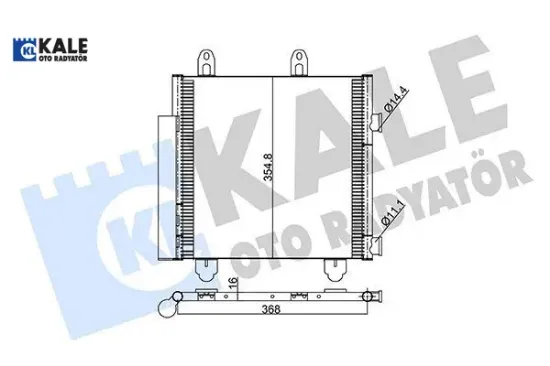 Klima radyatörü c1 ıı-108-aygo 13-> 88450yv020/ b000995480/ 940522 resmi