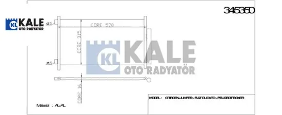 Klima radyatörü ducato-boxer ıı 02-06 6455.Ec/ 1347842080/ 940635/  resmi