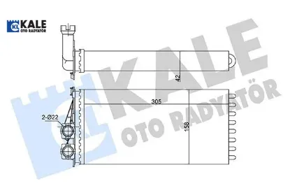 Kalorifer radyatörü 3008-5008-ds5 09-> 6448.T9 resmi