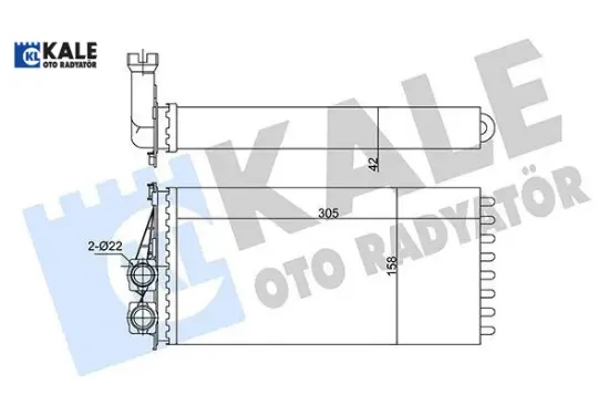 Kalorifer radyatörü 3008-5008-ds5 09-> 6448.T9 resmi