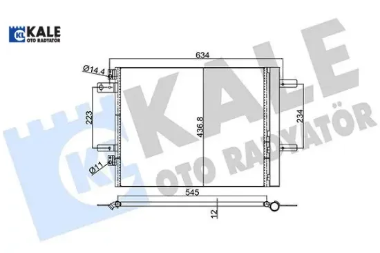 Klima radyatörü  308-3008-508-expert ıv-traveller-c4 pıcasso-grandland x 16->525x436x16 3644520/ 9677145480/ 981733408 resmi