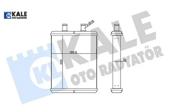 Kalorifer radyatörü (borulu) ıveco daıly v 3802174 resmi