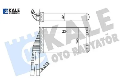 Kalorifer radyatörü 107/6448.P1/870500h010/kale 6448.P1/ 870500h010 resmi