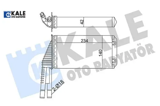 Kalorifer radyatörü 107/6448.P1/870500h010/kale 6448.P1/ 870500h010 resmi