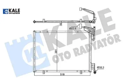 Klima radyatörü transıt courıer 1.0 ecoboost 14- / tourneo courıer 1.0 ecoboost 14- 1756411/ 1763694/ 1806682/ 182 resmi