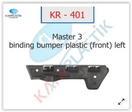Ön tampon braketi sol master ııı 620430006r resmi