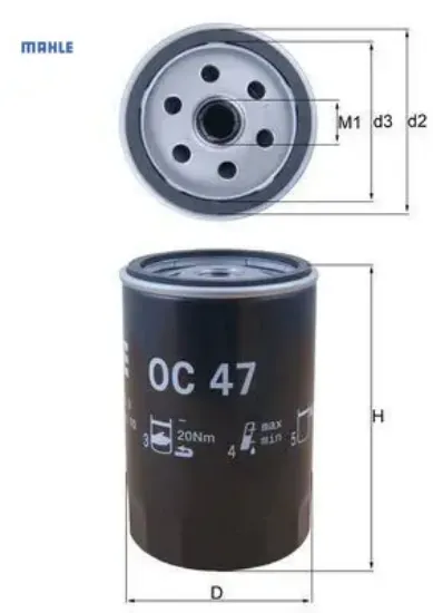 Yağ filtresi caddy-golf-jetta-passat-polo-bora-t5-lt28-35-lt40-55-ıbıza-leon-toledo-octavıa siboplu 06a115561b/ 035115561a/ 035115561g resmi