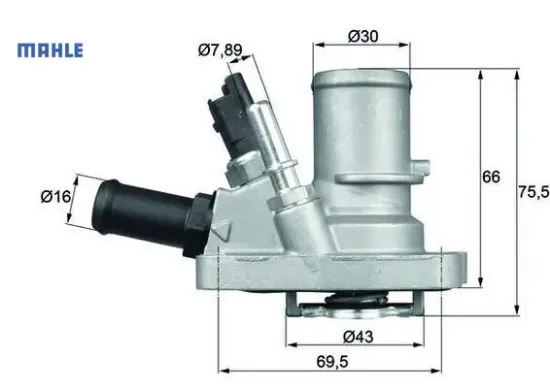 Termostat komple g1006.88 albea-doblo-lınea-punto-ıdea-bravo-500- 1.4 bnz li müşr lü 88c 55202176/ 55250824/ 55193669 resmi
