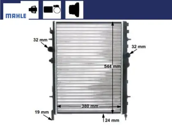 Su radyatörü    307-xsara 1330.F6 resmi