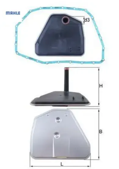 Hidrolik filtre conta ile a4 04>09 09l321371a/ 09l325429 resmi