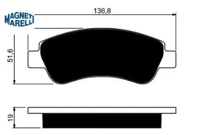 Balata ön p206/207/208 c2/c3/c4 1610489680/ 1611140680/ 1613192280/ 4254.23/ 4254.75/ 4254.86/ e172558 resmi