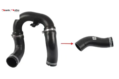 Turbo hortumu küçük plastik parça hariç new doblo 51832089 resmi