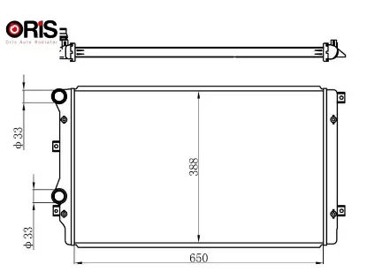 Radyatör caddy ııı-golf v-passat-a3-altea-toledo ııı-octavıa 1.9tdı ac klimasız mek 650x415x34 1k0121253aa/ 1k0121253h/ 1k0121253bb resmi