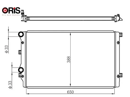 Radyatör caddy ııı-golf v-passat-a3-altea-toledo ııı-octavıa 1.9tdı ac klimasız mek 650x415x34 1k0121253aa/ 1k0121253h/ 1k0121253bb resmi