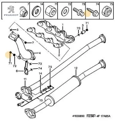 Somun 0341.22 peugeot resmi