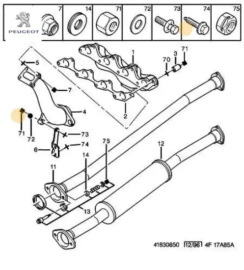 Somun 0341.22 peugeot resmi
