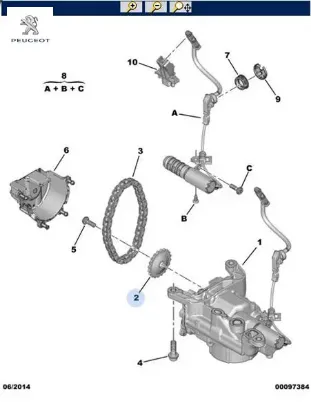 Yağ pompa dişlisi 1023.30  peugeot resmi
