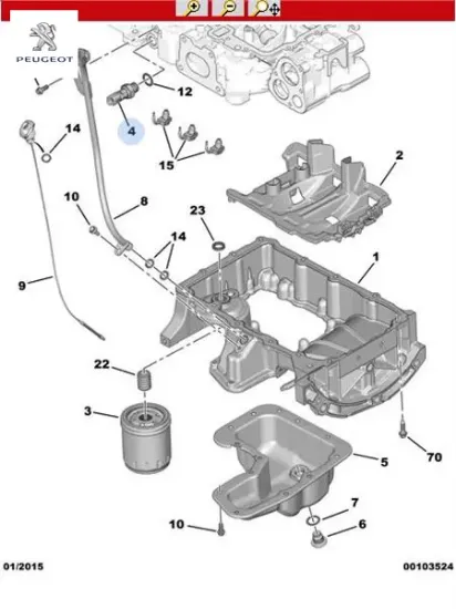 Yağ müşiri 1131.K5  Peugeot resmi
