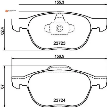 Erp fren balatası ön    focus 1.5tdcı 1617258480  eurorepar resmi