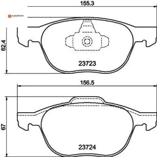 Erp fren balatası ön    focus 1.5tdcı 1617258480  eurorepar resmi