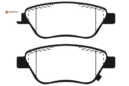 Erp fren balatası ön küçük tip   corsa d 1.2/1.3/1.4  z12xep/a14xer/z13dtj 07-> 93169174 resmi