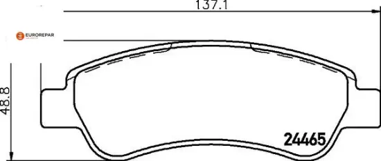Erp arka fren balatası 1611457480/ 1611140880 resmi