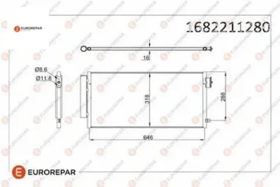 Erp klıma radyatoru egea 1.3 jtd 1.4i 1.6 jtd 12- 1681930580  eurorepar resmi