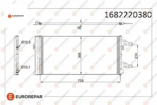 Klima radyatörü (kondanser)   boxer-jumper-ducato  2.2/3.0 06> 1610161680/ 6455.Eq/ 1361236080/ 1391281080 resmi