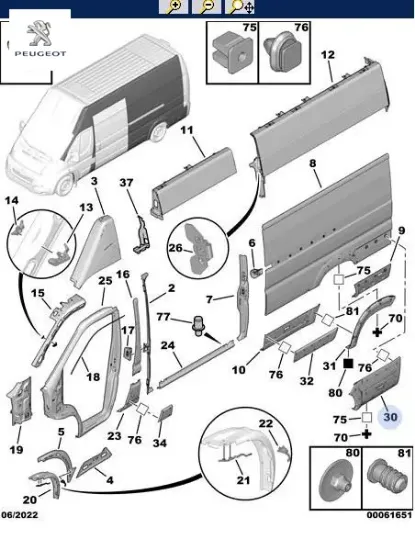 Sol arka çamurluk kuşak 1685339480  peugeot resmi