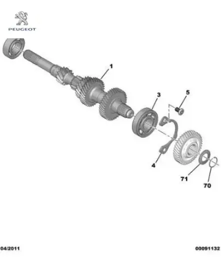 Grup mil rulmanı   206+-207-nemo 1.4i 2372.23  peugeot resmi