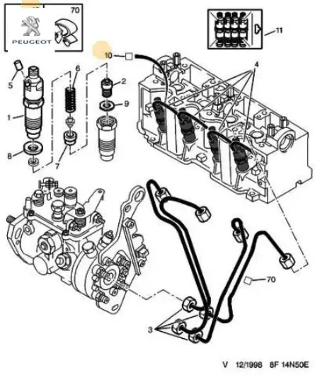 Bobin 306 5970.50  peugeot resmi